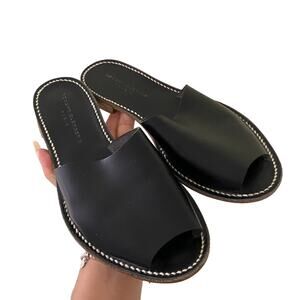 Robert Clergerie Black Slide Sandals